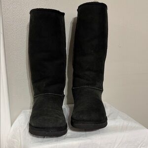 UGG australia Women's Black Tall Suede Winter Boots